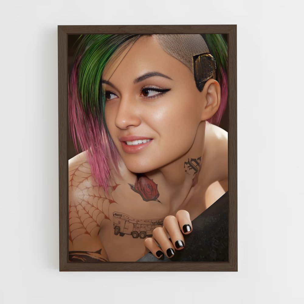 Poster Rebel Green – affiche Cyberpunk (vue 5)